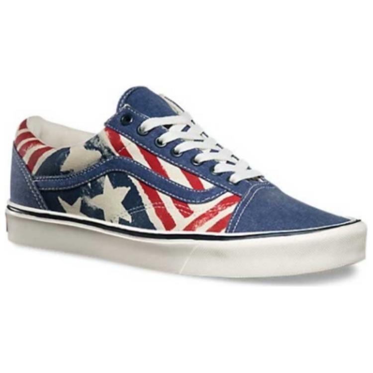 Vans Old Skool Lite Training Shoes 'Blue Red' VN0004O6IUI