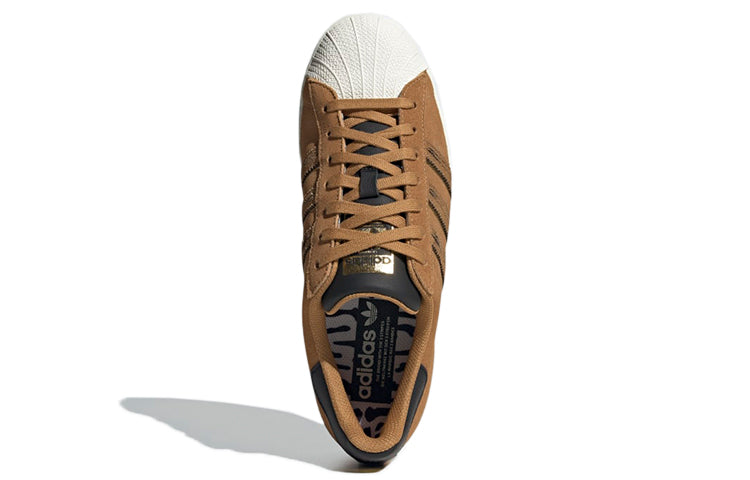 adidas originals Superstar CNY 'Brown White Black' GX2154