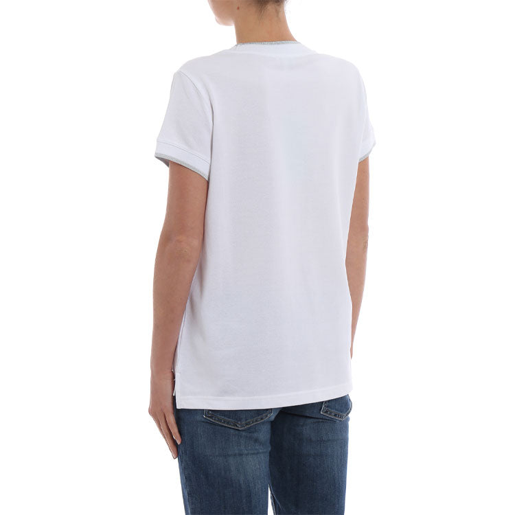 KENZO Embroidery Round-neck Tee White F862TS858981-01