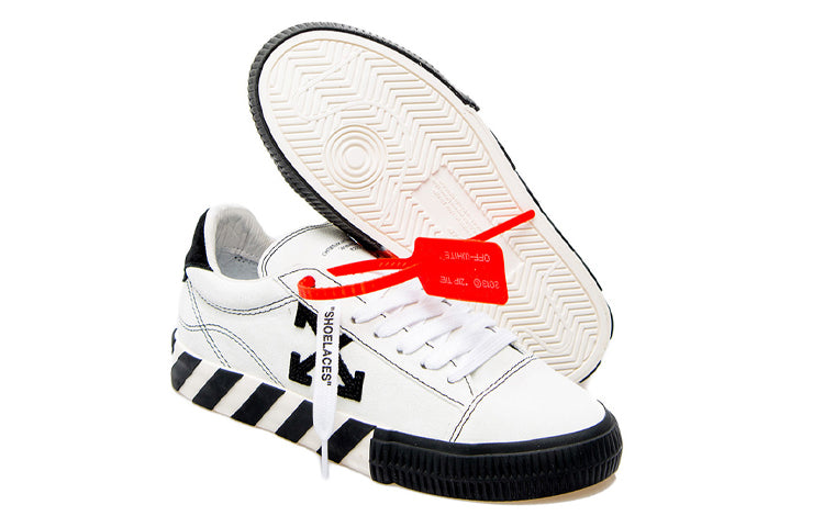 (WMNS) Off-White Arrow Vulcanized Low 'White Black' OWIA216E20LEA0010110