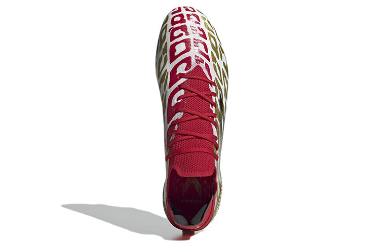 adidas X Speedflow Mo Salah.1 FG 'White Gold Metallic Scarlet' GX3901