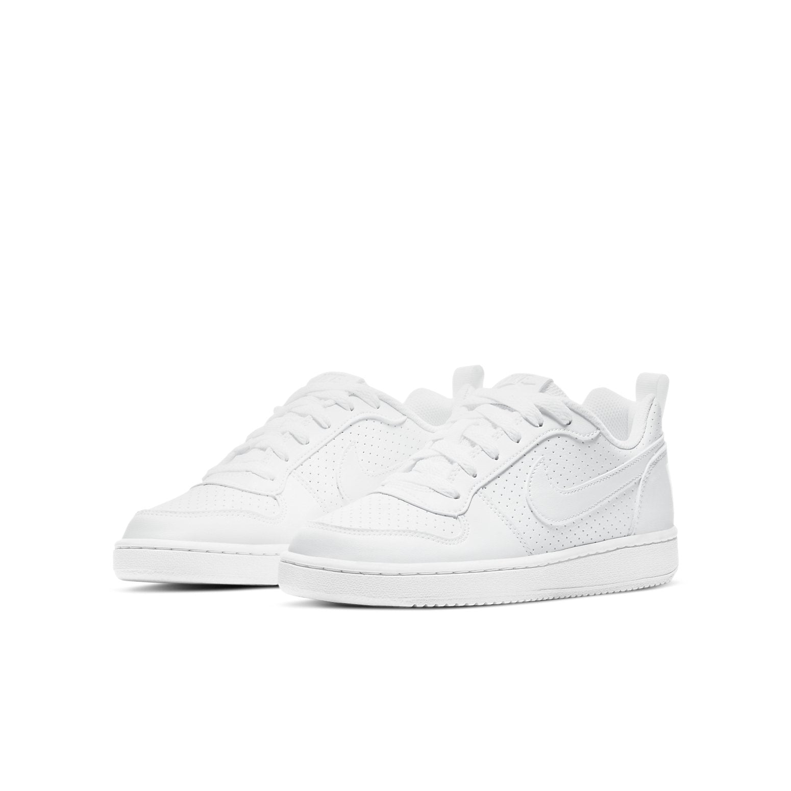 (GS) Nike Court Borough Low 'All White' AV3171-100