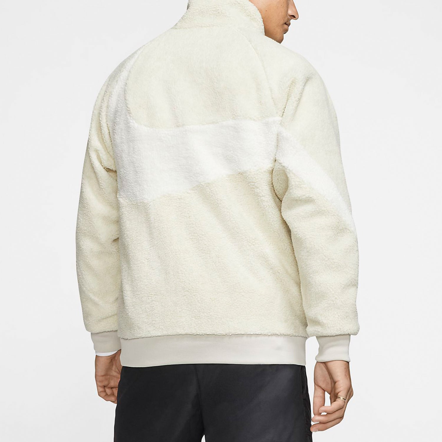 Nike Big Swoosh Reversible Boa Jacket (Asia Sizing) 'Cream White' BQ6546-070