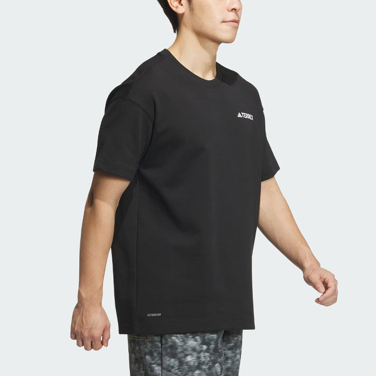 adidas National Geographic AEROREADY Graphic Tee Asia Sizing 'Black' IS9515
