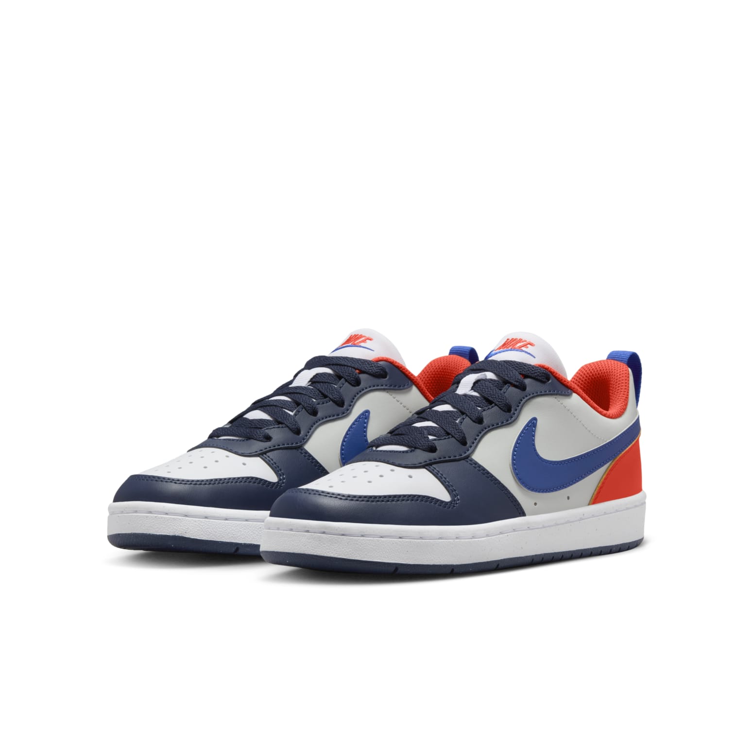 (GS) Nike Court Borough Low Recraft 'Midnight Navy Team Orange' DV5456-401