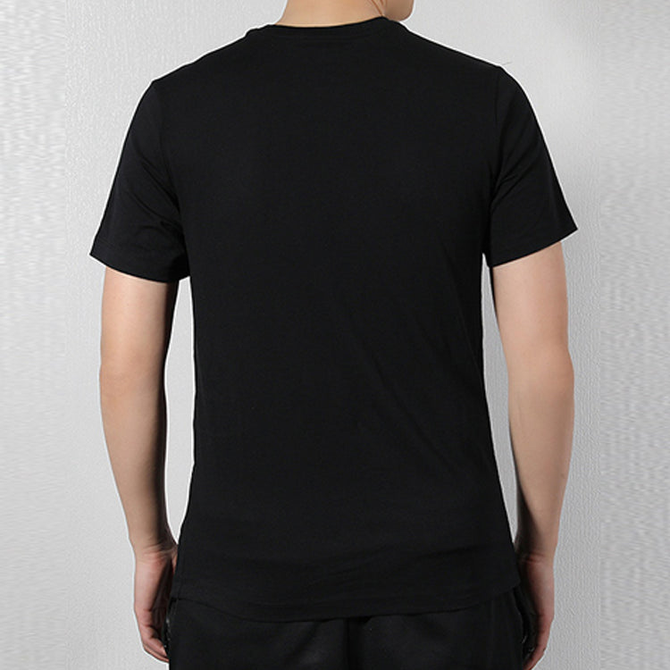 Nike Sportswear Shoe Printing Round Neck Casual Sports Short Sleeve Black BQ0069-010