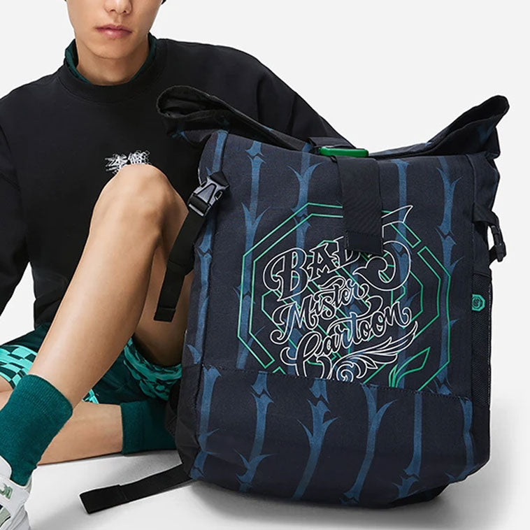 Li-Ning BadFive Graphic Backpack 'Black Blue' ABSS467-1