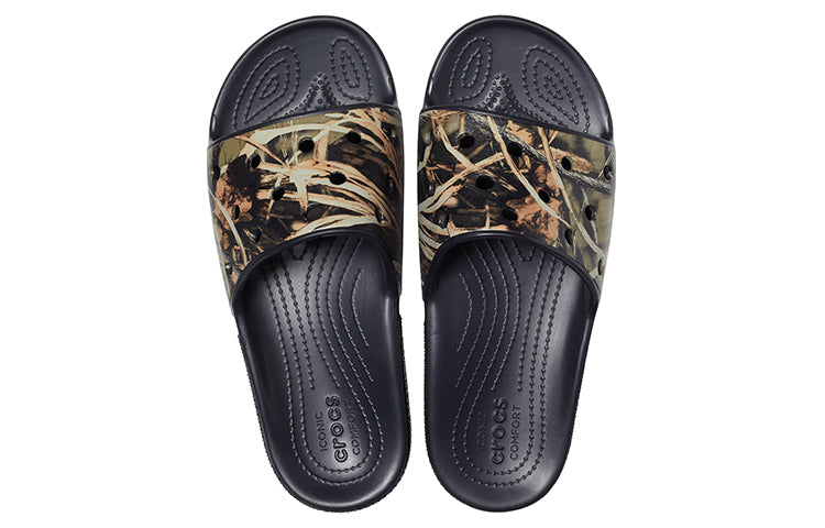 Crocs Classic Stylish Sports Slippers Unisex Black Brown 206521-001
