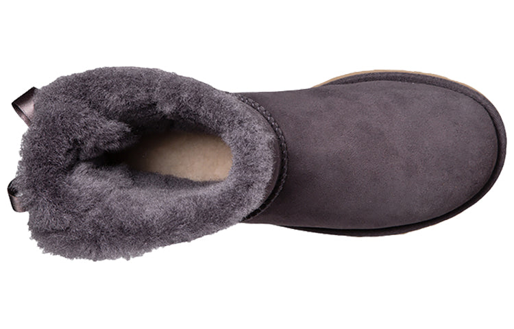 (WMNS) UGG Mini Bailey Bow II Boot Snow boots Purple/Grey 1016501-NHT