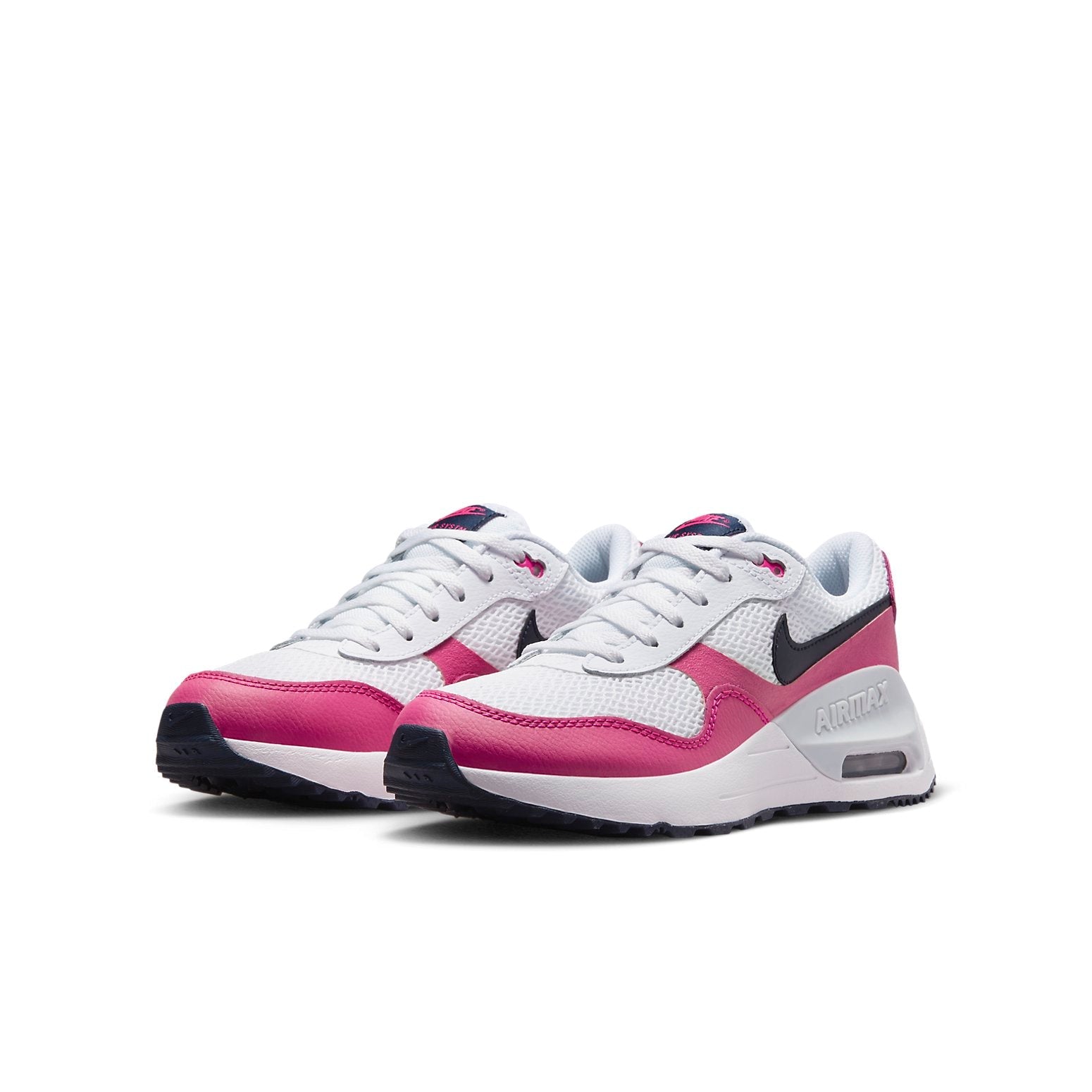 (GS) Nike Air Max SYSTM 'White Fierce Pink' DQ0284-110