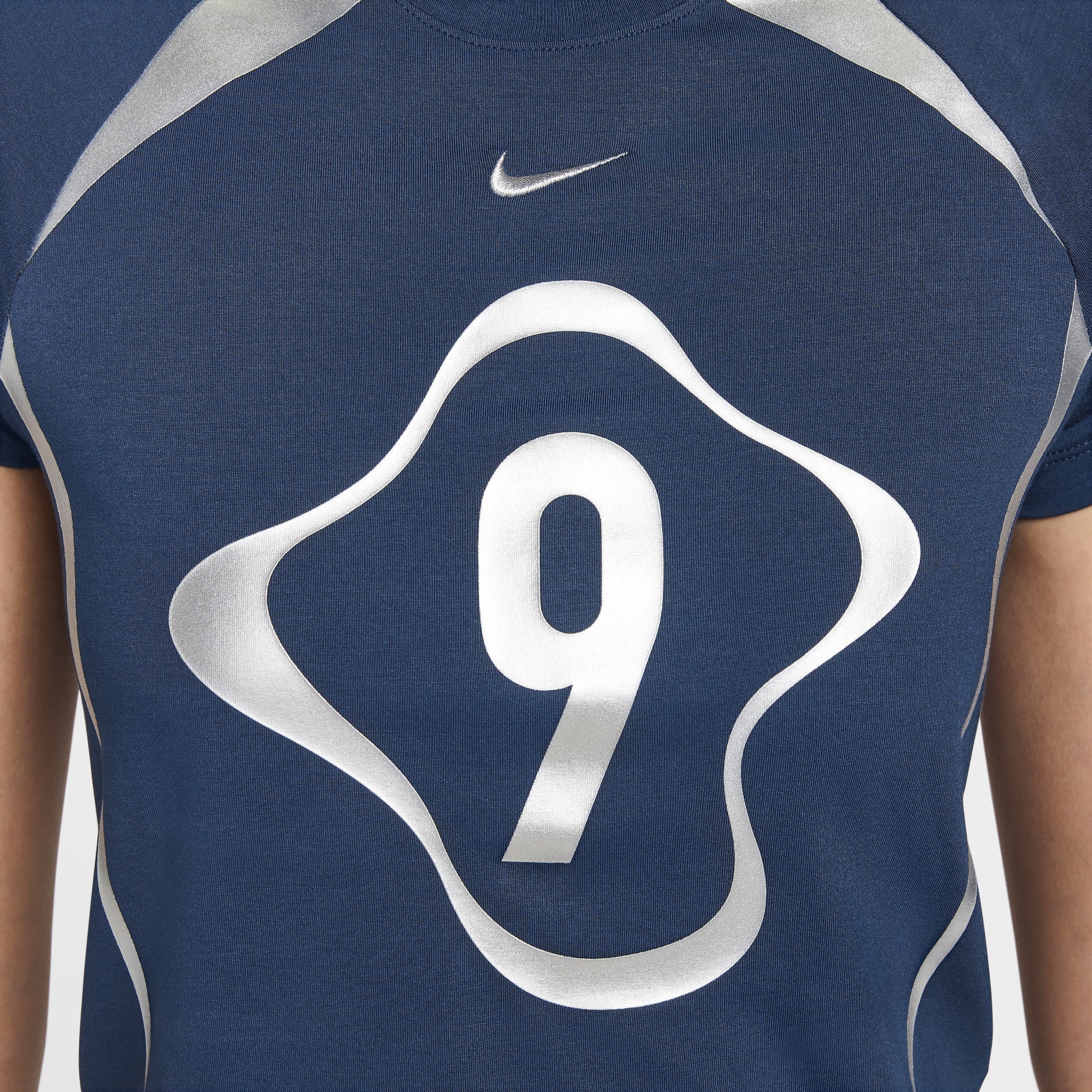 (WMNS) Nike Chill Knit Graphic T-shirt 'Midnight Blue' II1950-410