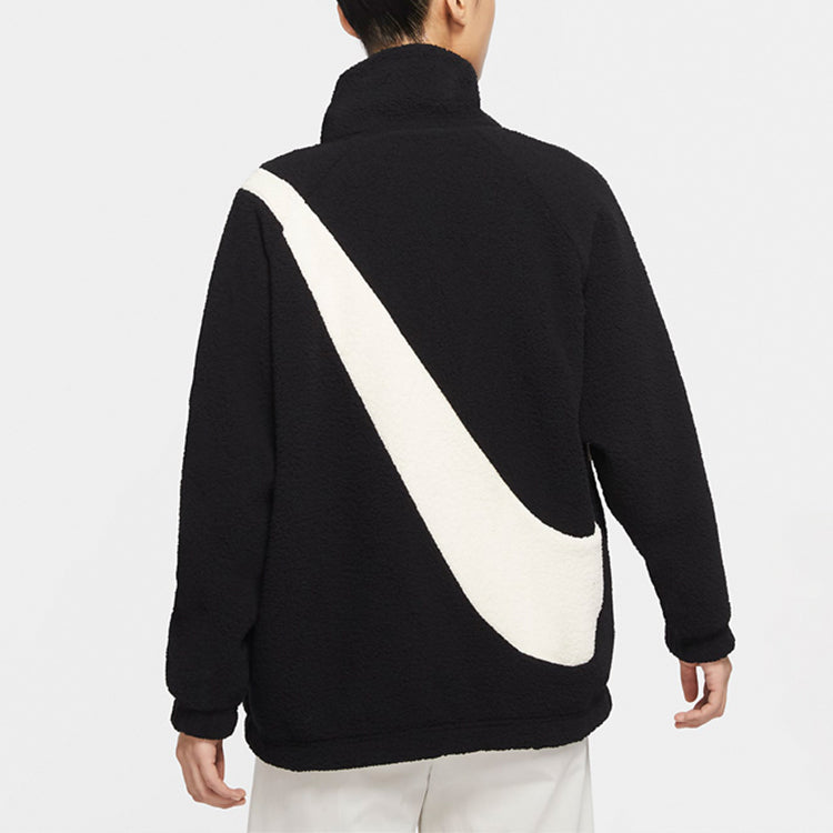 (WMNS) Nike Large Logo Casual Reversible Jacket Black DC5138-010