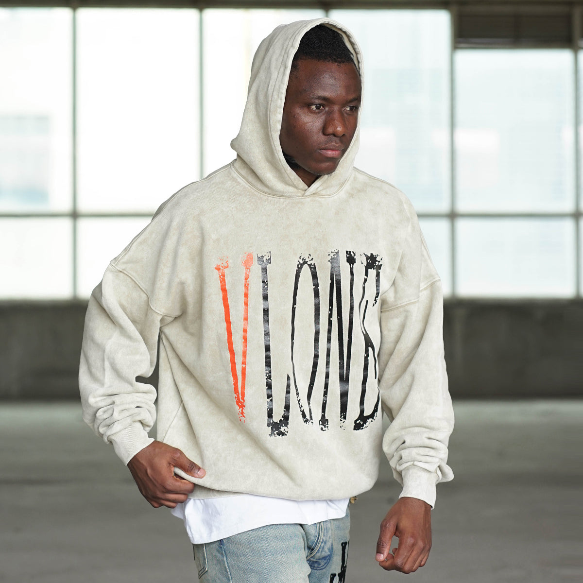 VLONE Live Alone Die Alone Hoodie 'Wheat Orange' VLHD24003-BE