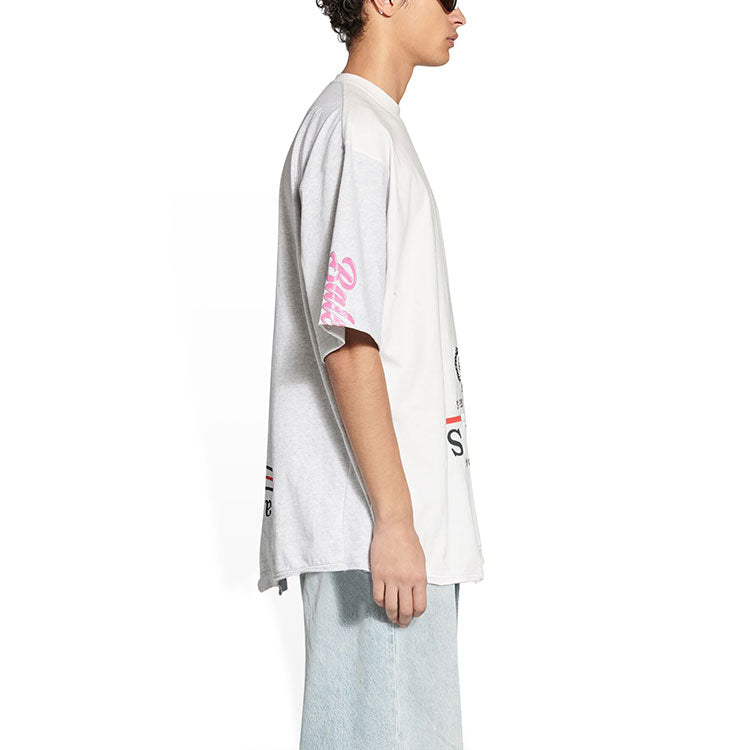 Balenciaga Paris Upside Down T-Shirt Oversized 'White' 698811TMVC9900