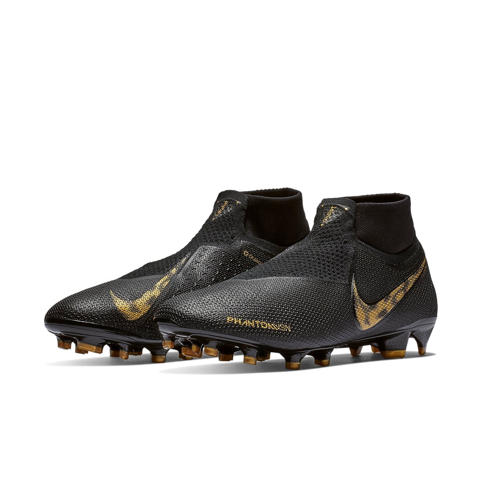 Nike Phantom Vision Elite DF FG 'Black Metallic Vivid Gold' AO3262-077