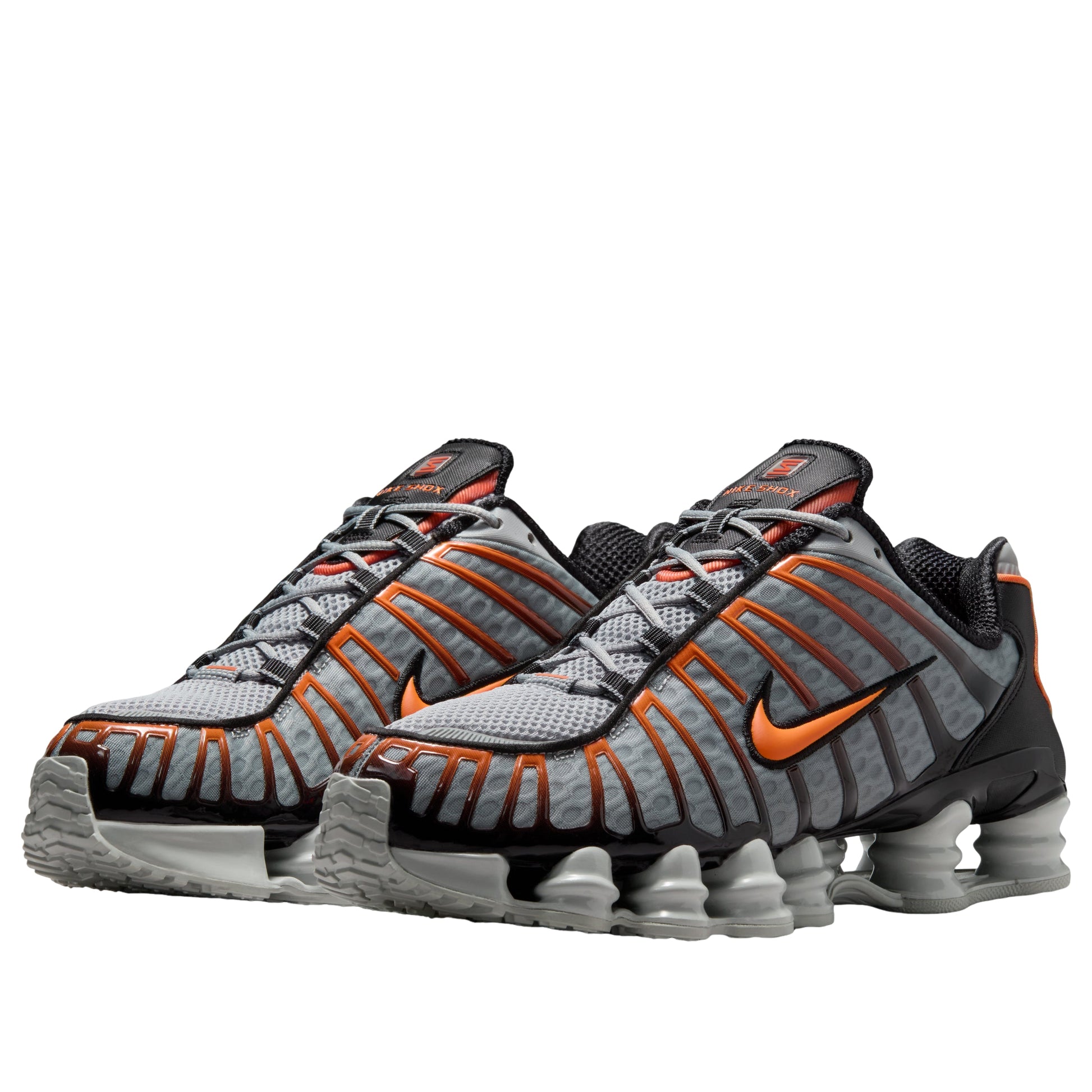 Nike Shox TL 'Light Smoke Grey Black Bright Mandarin' AV3595-011