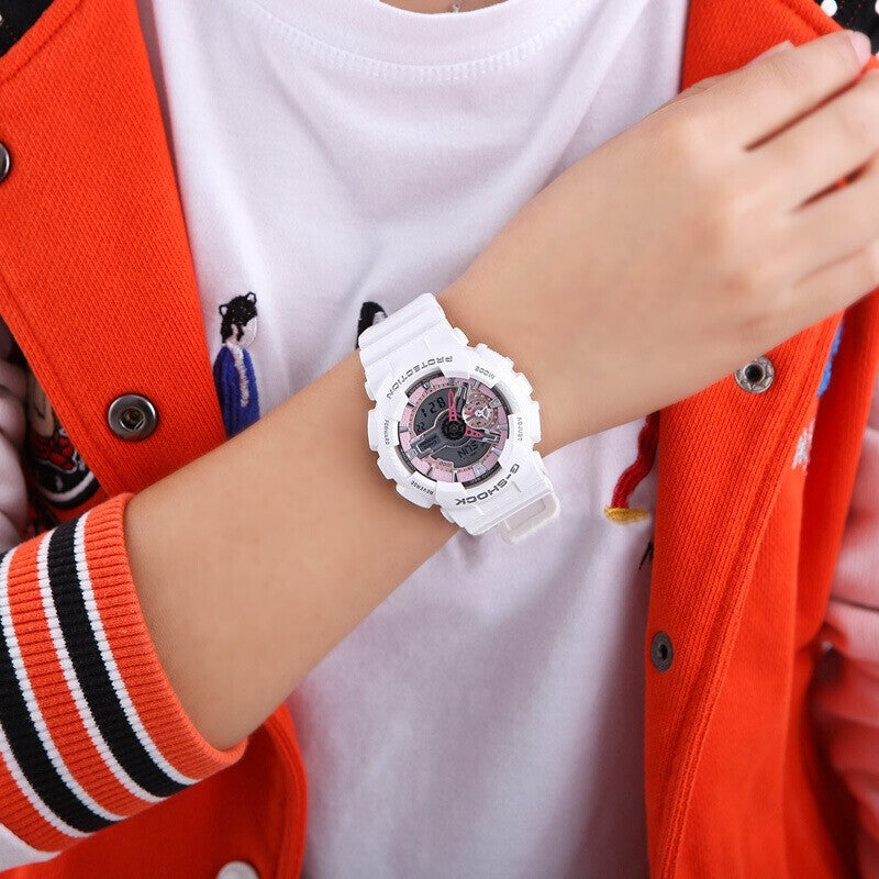 CASIO G-Shock Analog-Digital 'White Set' GA-2100SKE-7APRGMA-S110MP-7APR