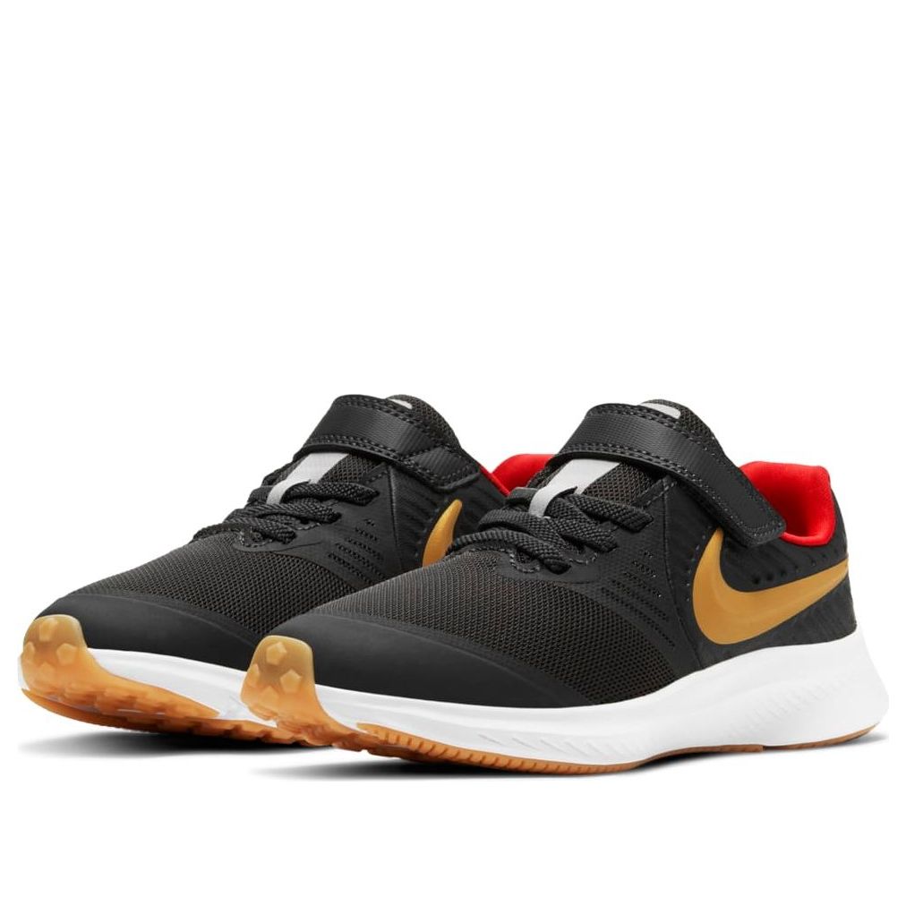 (PS) Nike Star Runner  2 Velcro 'Dark Smoke Grey Gold' AT1801-010