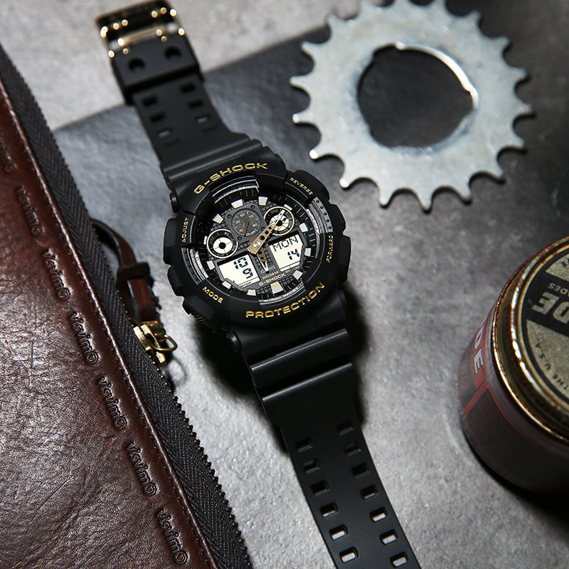 CASIO G-Shock Analog-Digital 'Black' GA-100GBX-1A9