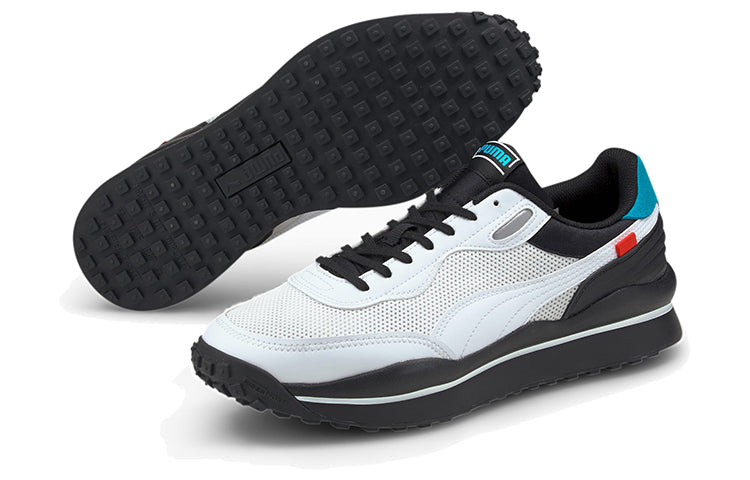 (WMNS) PUMA Style Rider Cyborg Low Top Running Shoes White/Black/Blue 368848-01