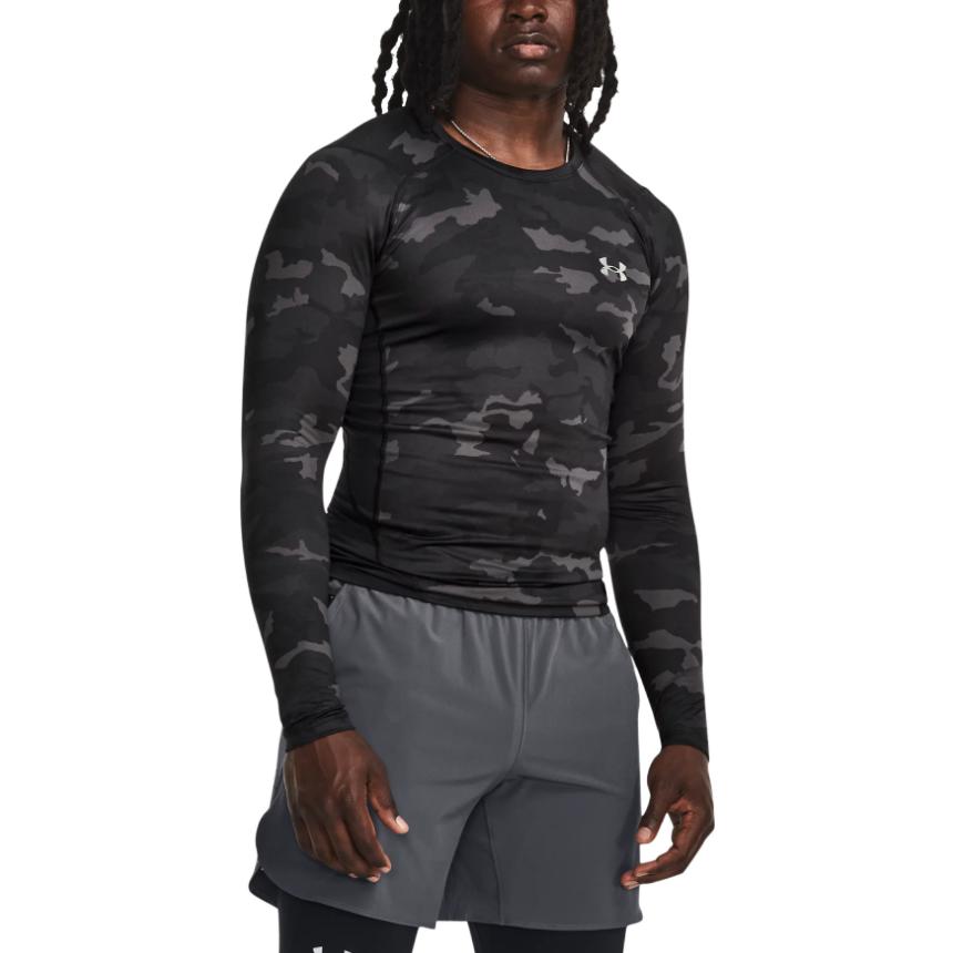 Under Armour ColdGear Infrared Compression Printed Crew 'Black Silver' 1381744-001