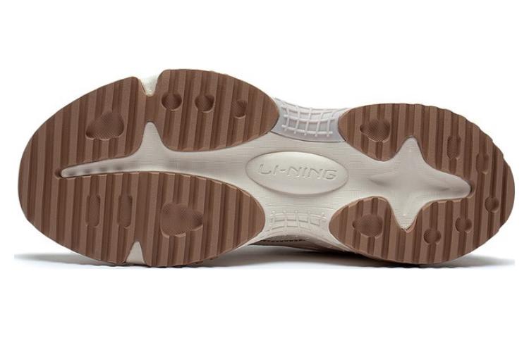 (WMNS) Li-Ning Star Wind Sneakers 'White Beige Brown' AGCT150-4