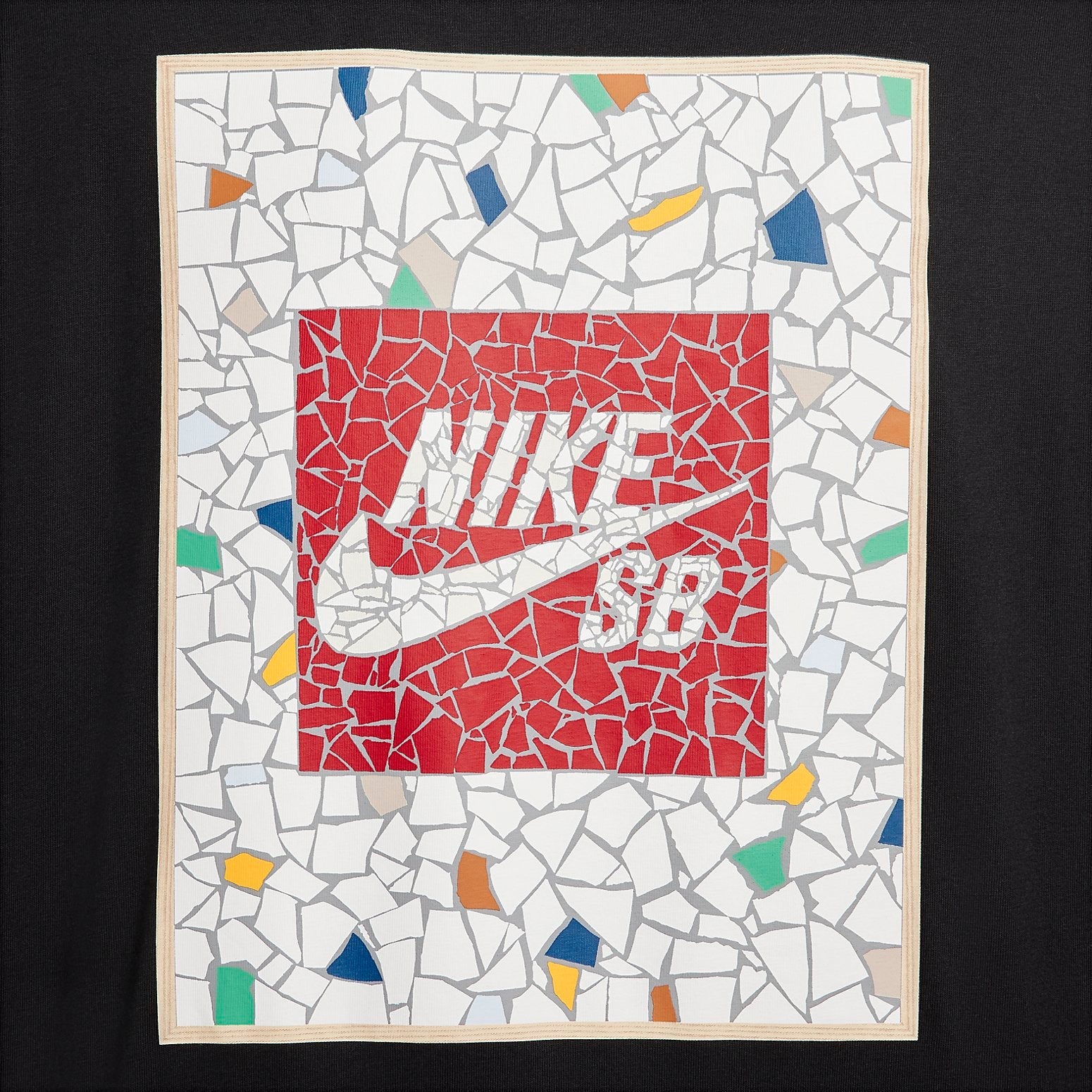 Nike SB Mosaic T-Shirt 'Black' FJ1157-010
