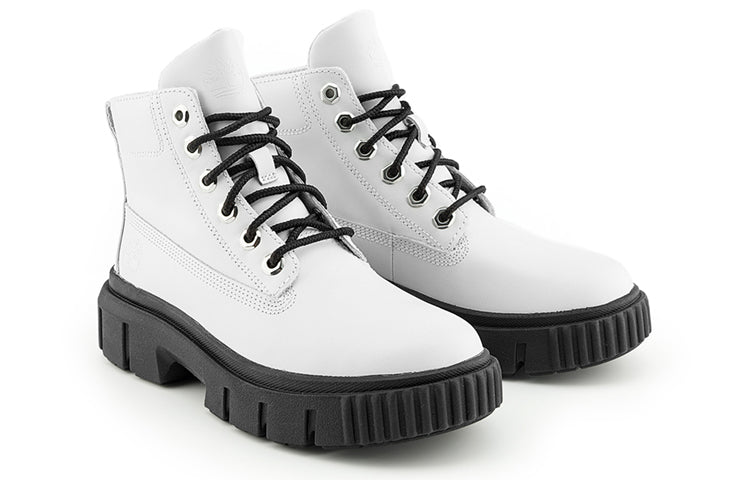 (WMNS) Timberland Greyfield Leather Boots 'White Full Grain' A41ZW-100