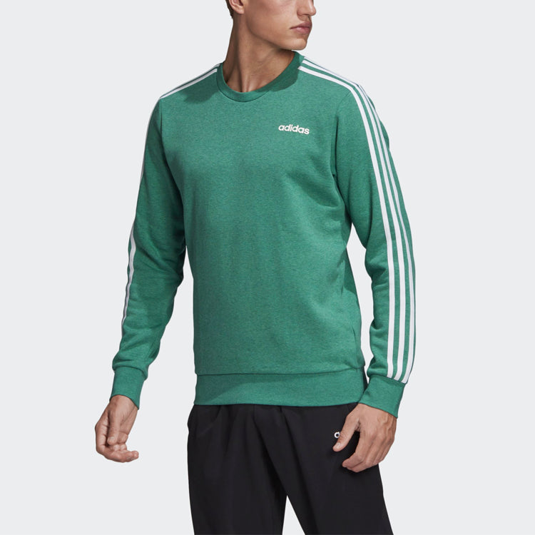 adidas Men's E 3s Crew Ft Terry Sweatshirt Green FM6046