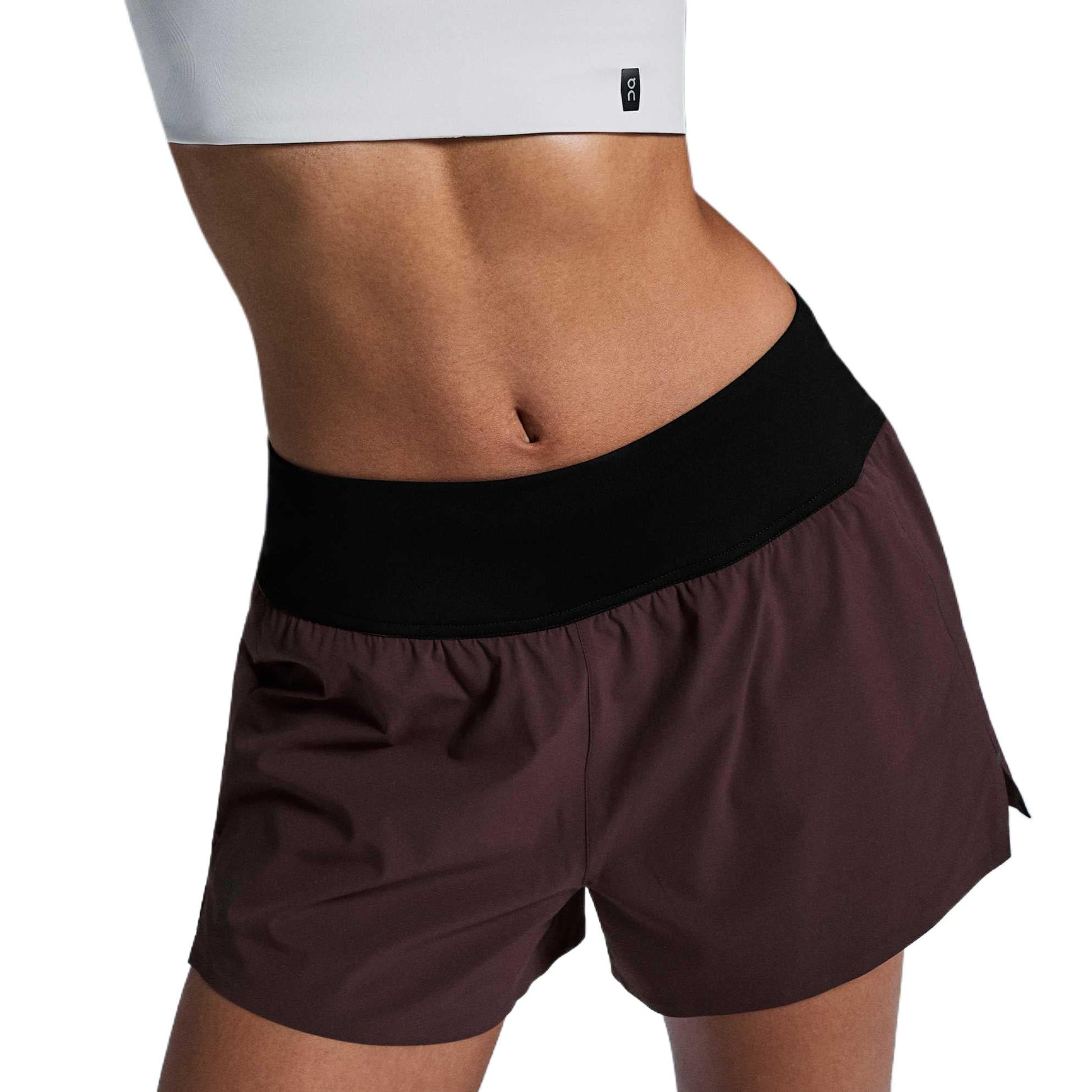 (WMNS) On Running Running Shorts 'Dark Red' 1WE11950398