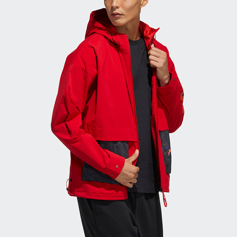 adidas Cny Jkt New Year's Edition Casual Sports Hooded Jacket Red GP1822