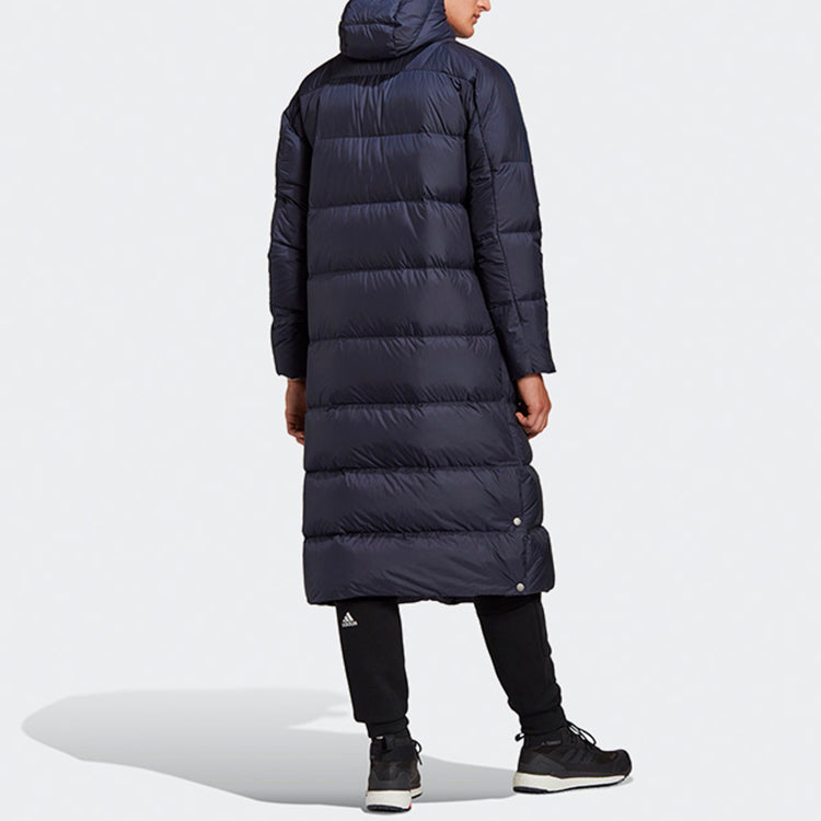 adidas Sports Windproof Stay Warm hooded down Jacket Blue GE9994