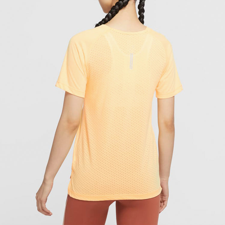 (WMNS) Nike Breathe Tailwind Dri-FIT Tee Light orange CZ8521-884