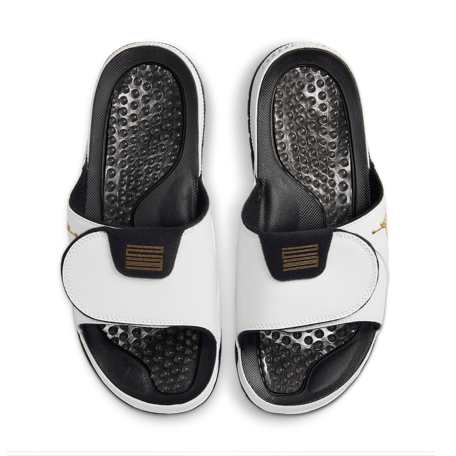 Air Jordan Hydro XI Slides 'White/Black/Metallic Gold' FN2452-170
