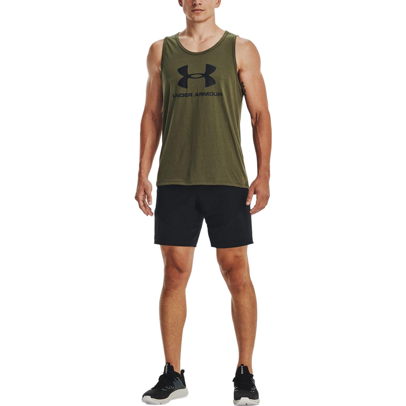 Under Armour Sportstyle Logo Tank 'Olive Green' 1329589-390