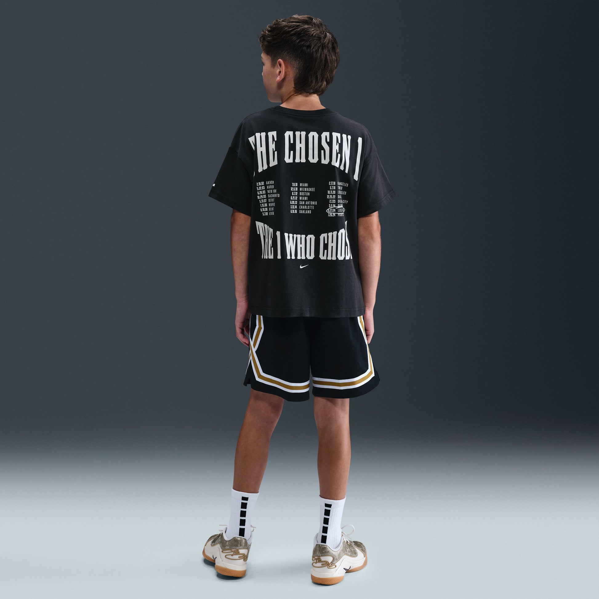 (GS) Nike LeBron 'Chosen One' Max90 T-Shirt 'Off-Noir' IM6657-045