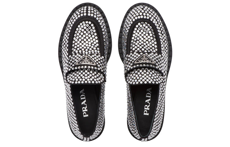 (WMNS) PRADA Crystal Satin Loafers With Crystals 'Silver' 1D752M_2AWL_F0T7O_F_B050