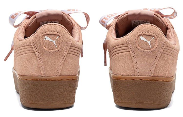 (WMNS) PUMA Vikky Platform Ribbon Pink/Brown 365314-02