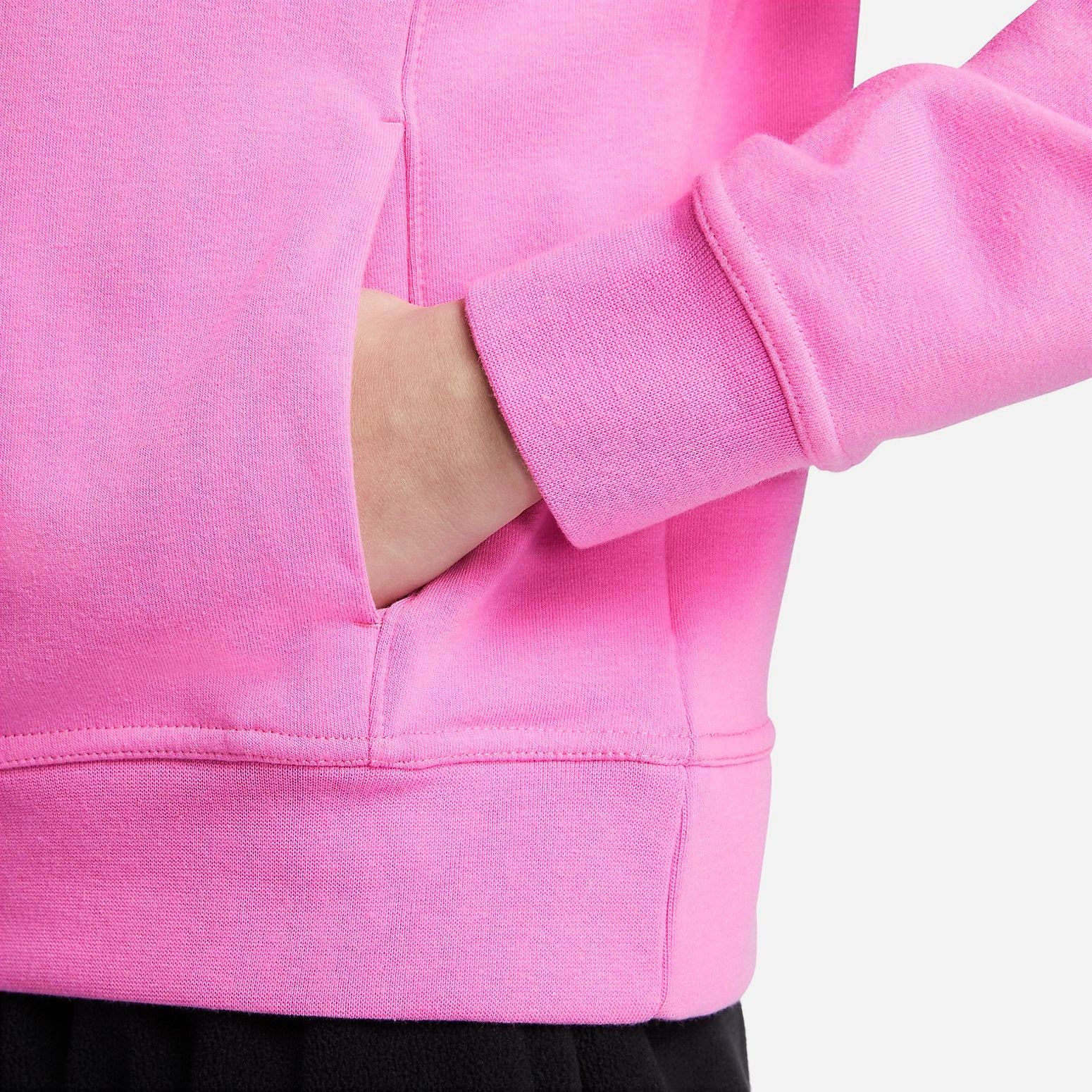 (WMNS) Nike DRI-FIT ONE Quick-Drying French Terry Pullover Hoodie 'Pink' FB5144-675