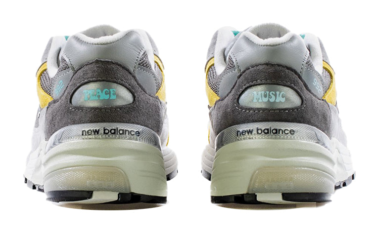 New Balance Amoeba Music x Nice Kicks x 992 Made in USA 'Peace Through Music - Grey' M992NK1