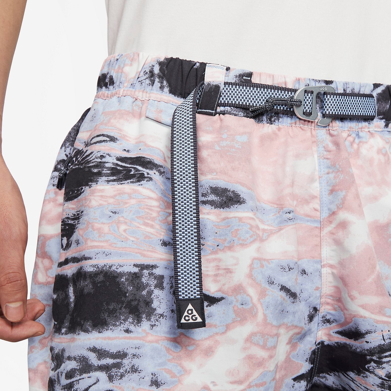 Nike ACG Allover Print Trail Shorts 'Pink Oxford Gridiron Cobalt' FB4199-601