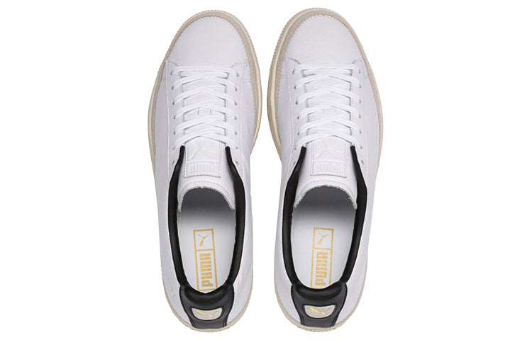 PUMA Basket Trim Black/White Casual Board Shoes 369641-01