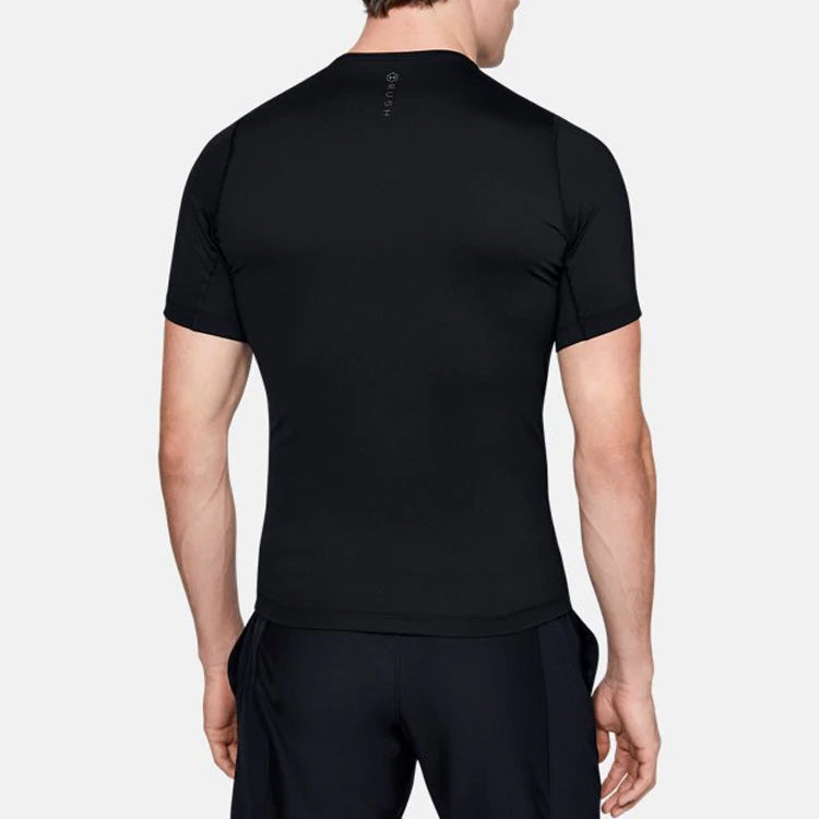 Men's Under Armour RUSH HeatGear Short Sleeve Black 1353449-001