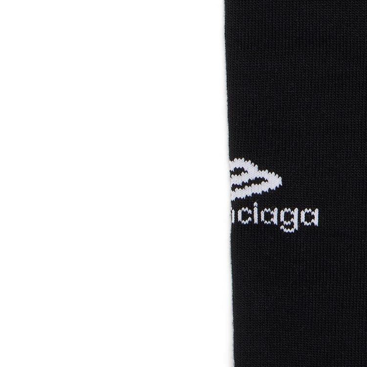Balenciaga Paris Soccer High Socks 'Black' 778816472B41000