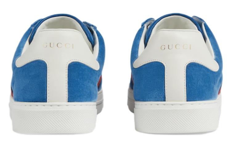 Gucci Ace Velvet Sneakers 'Blue Red' 757893-FACGV-4348