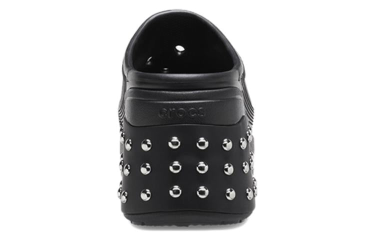 (WMNS) Crocs Siren Studded Clogs 'Black' 209017
