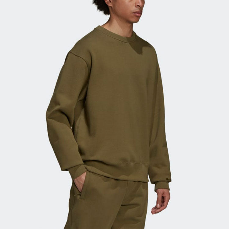 adidas x Pharrell Sports Basic Sweatshirt 'Olive Green' H58308