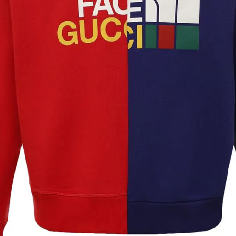 Gucci x The North Face Sweatshirt 'Blue Red' 671500-XJDRE-6051