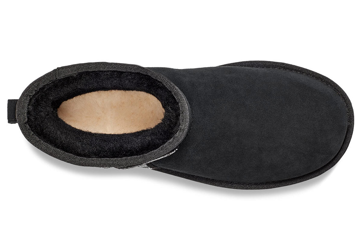 (WMNS) UGG Classic Mini Star Fleece Lined Snow Boots Black 1108909-BLK