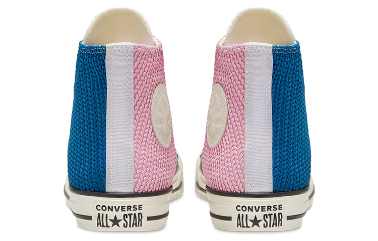 (WMNS) Converse Chuck Taylor All Star Runway Cable Blue Pink Hi Sneakers 'Pink Blue' 568664C